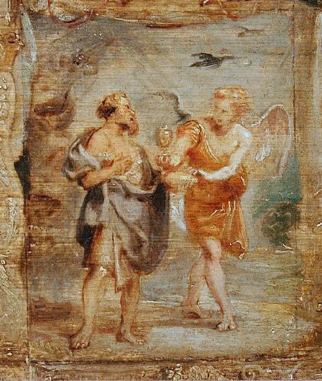 Peter Paul Rubens Elijah and the Angel oil painting image